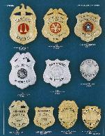 eagle top and shield fire badges, captain, chief, inspector, lieutenant, captain, rhodium, nickel, gold plate