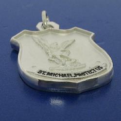 OUR EXCLUSIVE ST. MICHAEL THE ARCHANGEL PENDANT WITH FROSTED FINISH