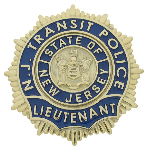 FLAT Jersey City police Sergeant mini Badge 
