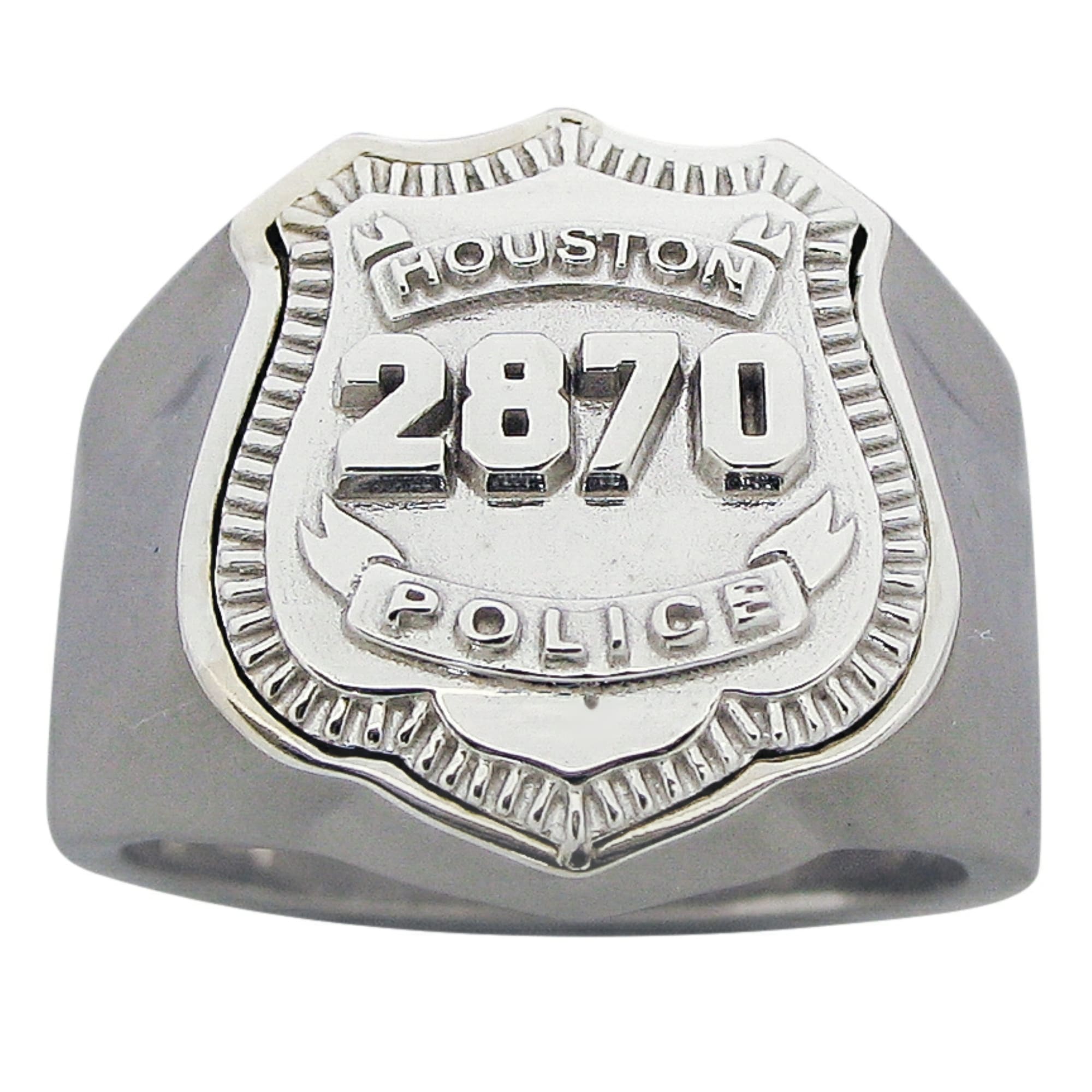 Houston PD shield ring