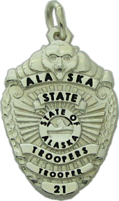 Alaska State Trooper DPS badge pendant
