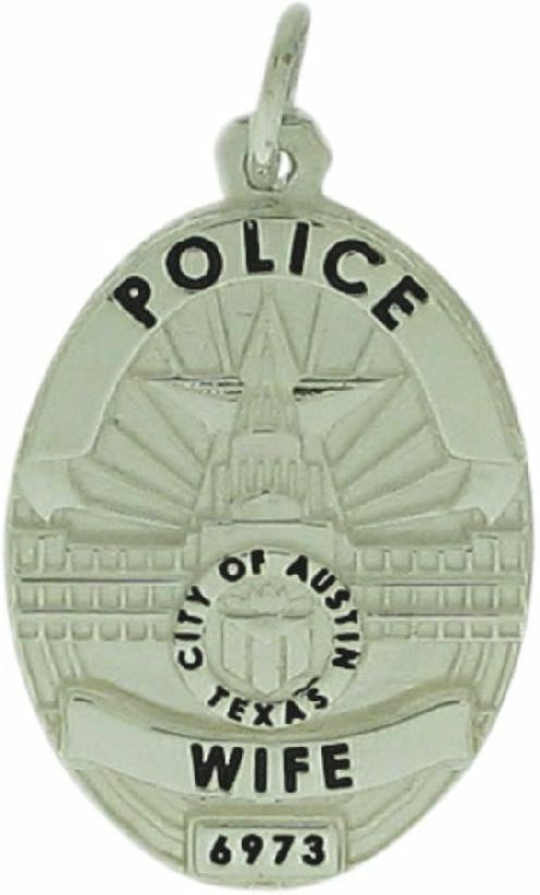 Custom Austin Police Officer badge pendant