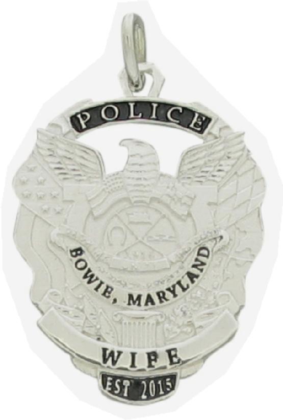 Bowie, MD Police badge pendant