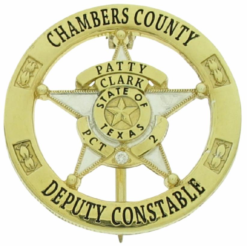 Custom Chambers County Deputy Constable badge