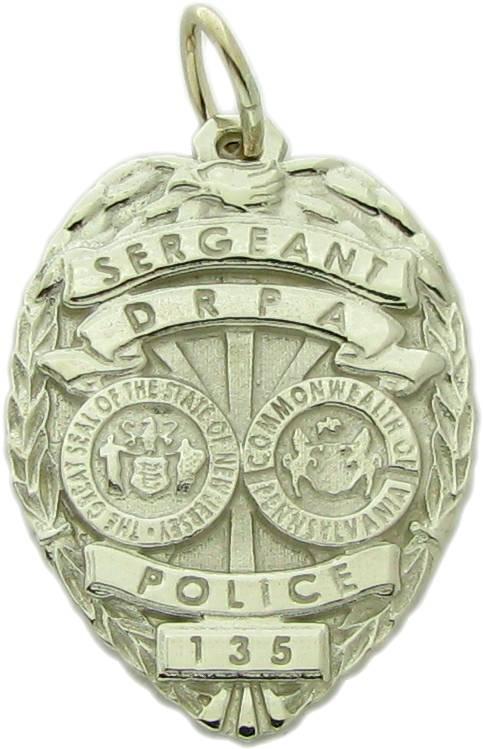 Delaware River Port Authority Police Sergeant badge pendant