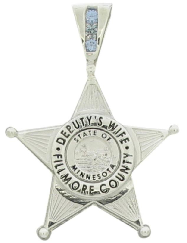 Fillmore County Sheriff Deputy badge pendant