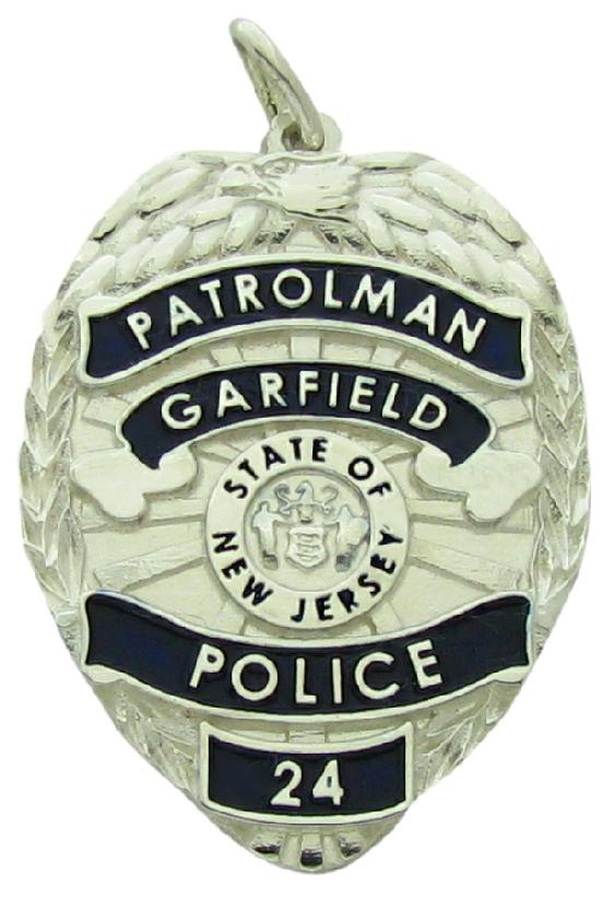 Garfield, NJ Police badge pendant