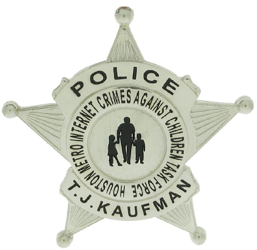 Custom Houston Internet Crimes Against Children Task Force badge