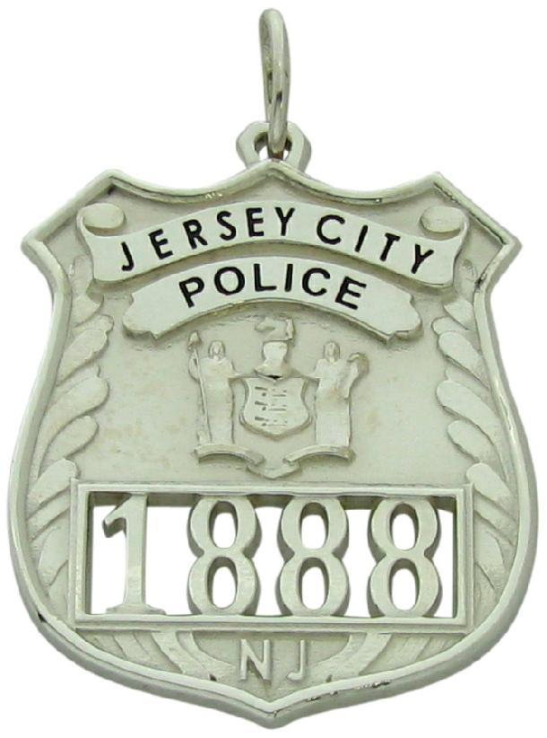 Jersey City, NJ Police Officer badge pendant