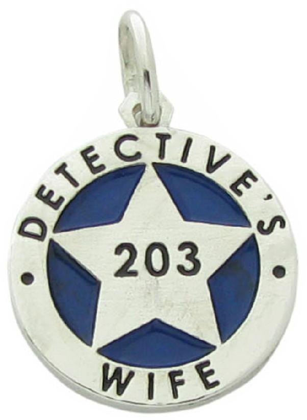 Custom Keller Police Detective badge pendant