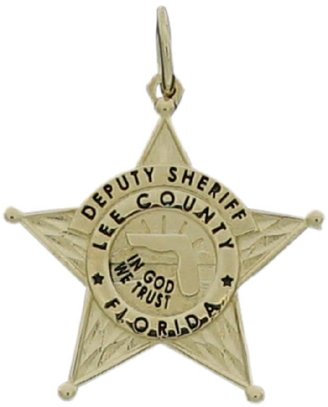 Lee County (FL) Sheriff Deputy badge pendant