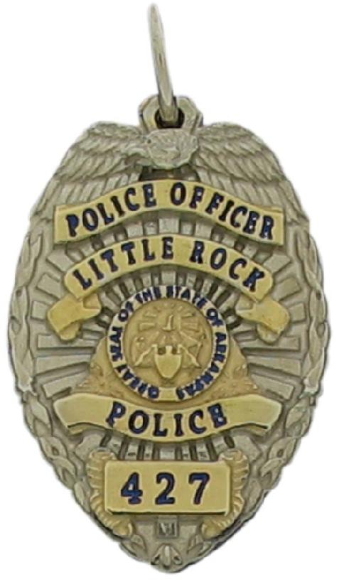 Little Rock, AR Police Officer badge pendant