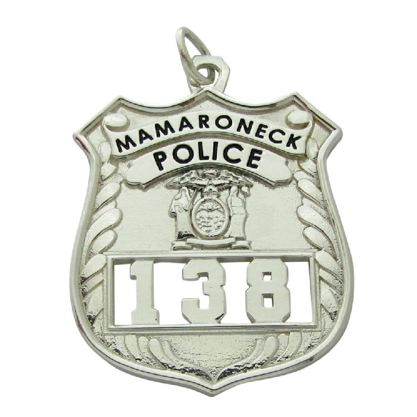 Mamaroneck, NU Police Officer badge pendant