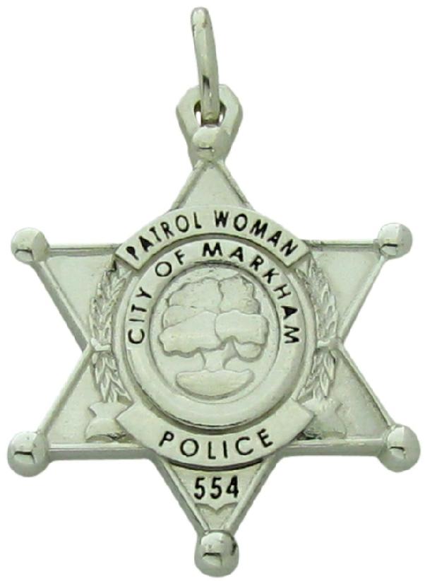 Markham, IL Police badge pendant