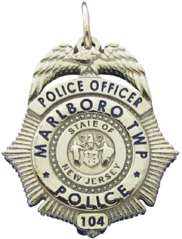 Marlboro Twp., NJ Police Officer badge pendant