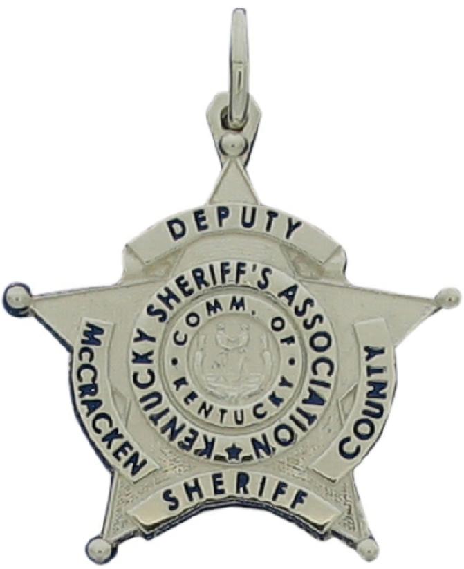 Custom McCracken, KY Sheriff Deputy badge pendant