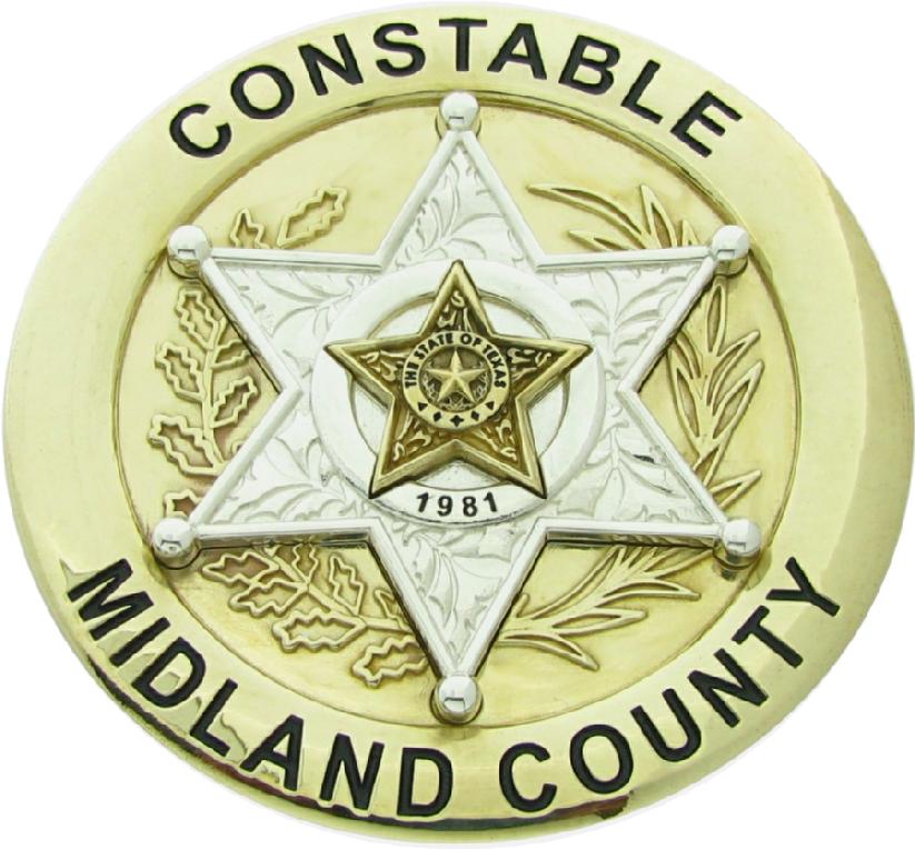 Custom Midland County Constable badge