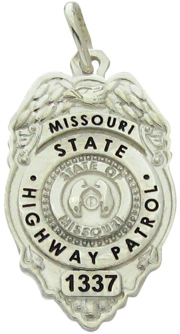 Custom Missouri State Highway Patrol badge pendant