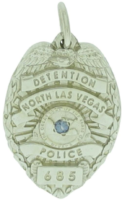 Custom North Las Vegas Police badge pendant