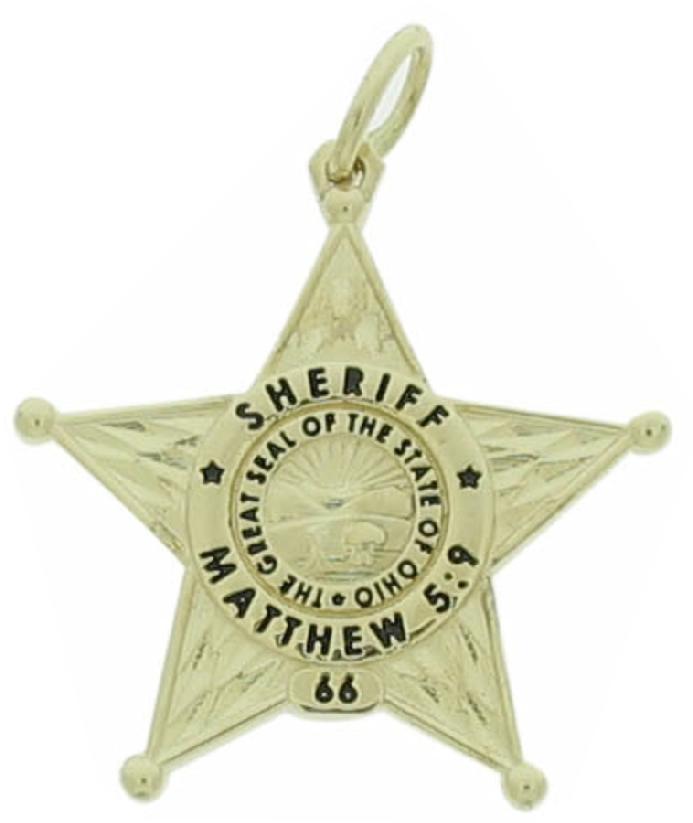 Custom Ohio Sheriff badge pendant
