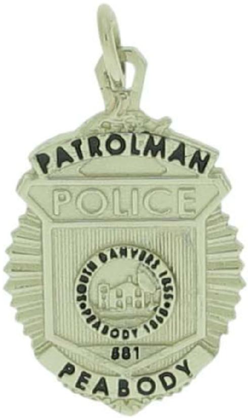 Custom Peabody, MA Police badge pendant