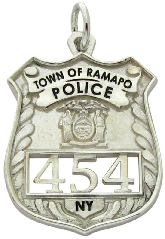 Custom Ramapo, NY Police Officer badge pendant