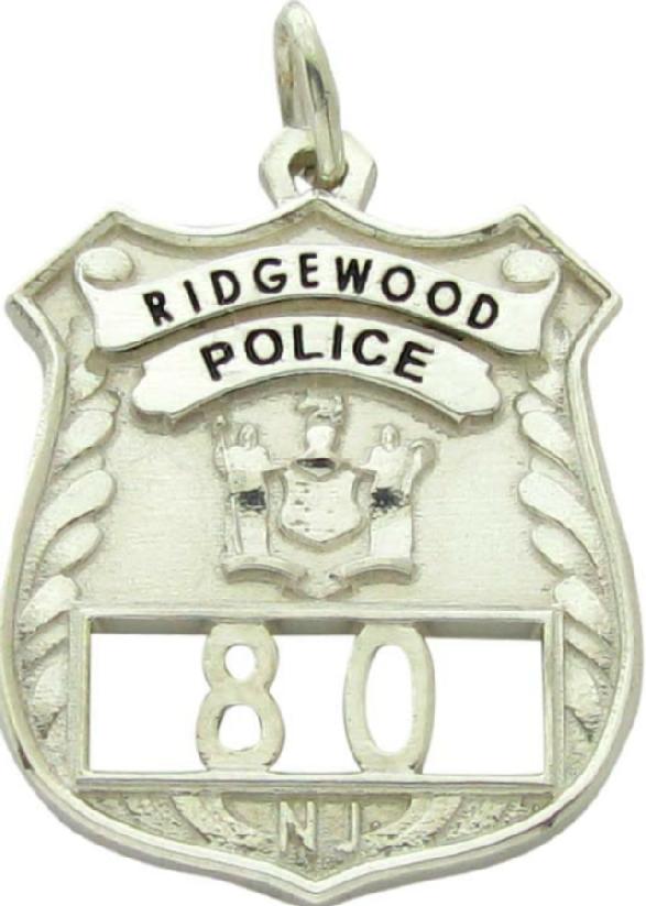 Custom Ridgewood, NJ Police badge pendant