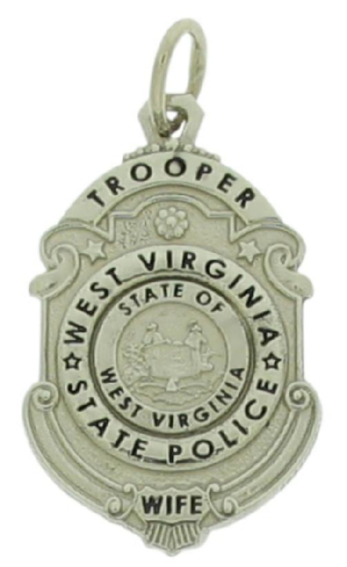 Custom WVSP West Virginia State Police Trooper badge pendant